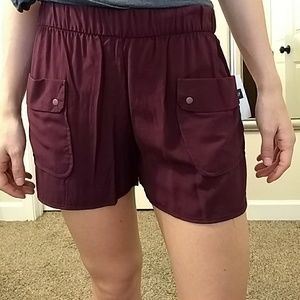 Gap Purple Viscose Shorts